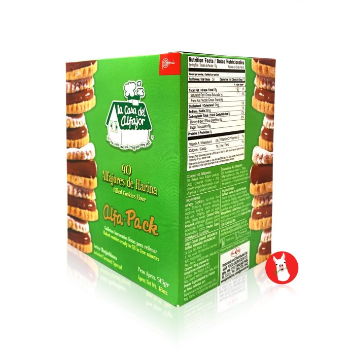Alfajor Filled Cookies Flour Box of 40 units