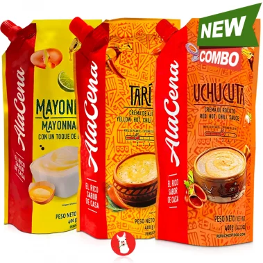 Alacena Mayonesa Crema de Ají Tari y Crema de Rocoto Uchucuta Combo