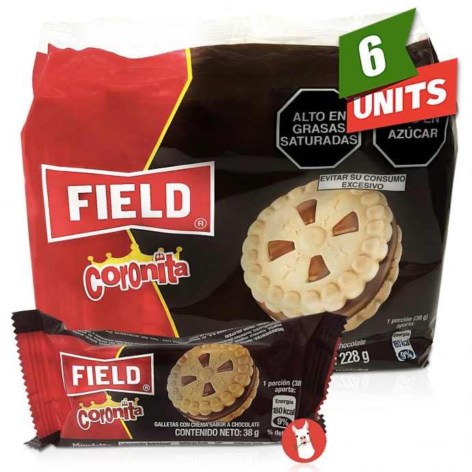 Field Coronita Cookies Filled with Chocolate Cream with single unit