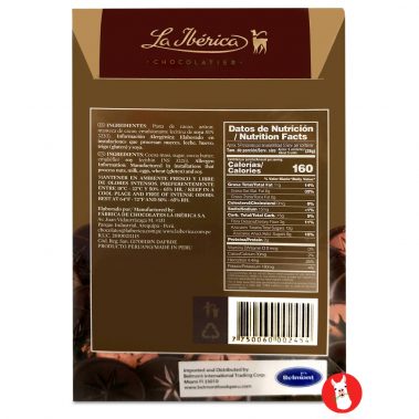 La Iberica Pastillas de Chocolate Negro 70% Cacao - Peruchos Food