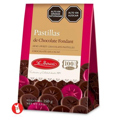 La Iberica Pastillas de Chocolate Fondant 52% Cocoa