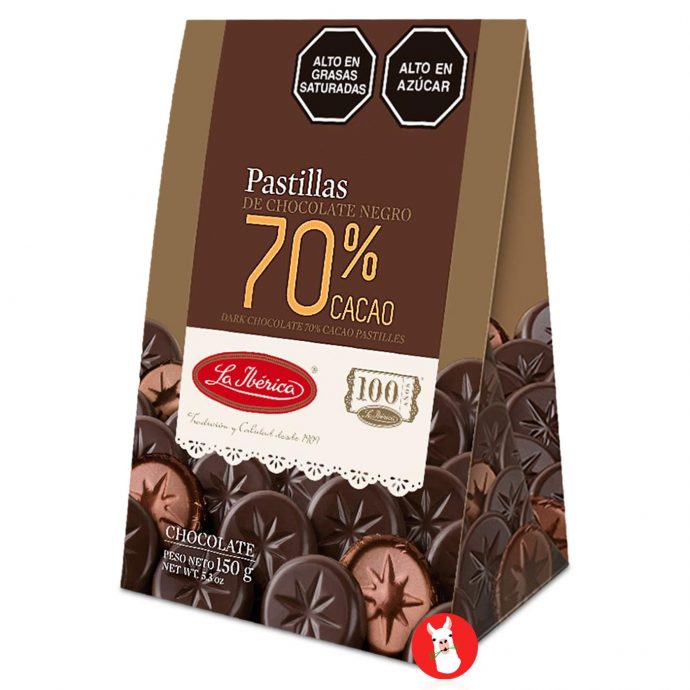 La Iberica Pastillas de Chocolate Negro 70% Cacao