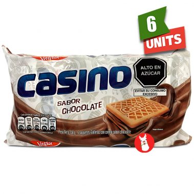 Victoria Galletas Casino Crema Sabor Chocolate 10 oz 6 units