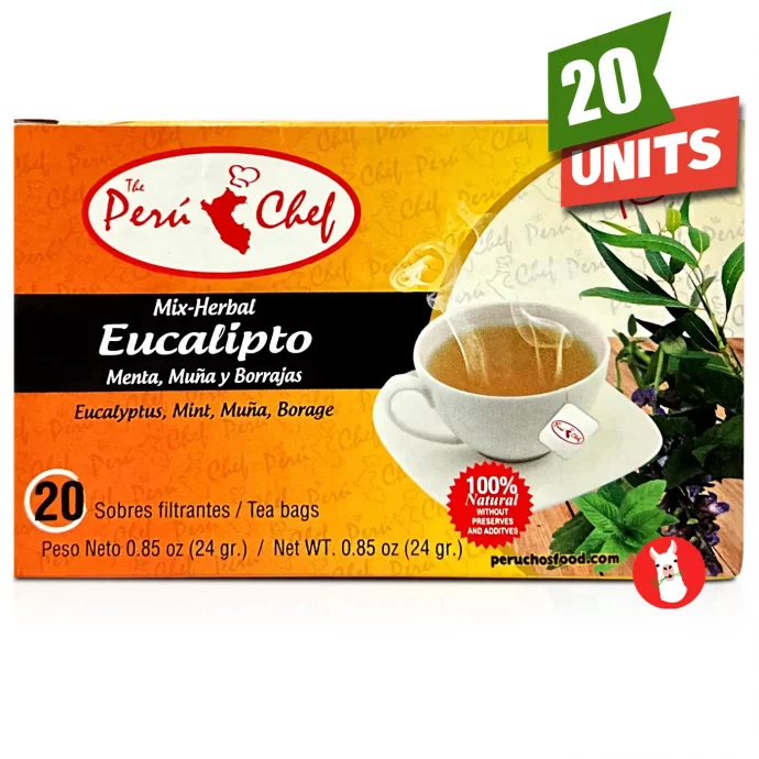 Peruchef Te Mix-herbal Eucalipto, Menta, Muña y Borraja