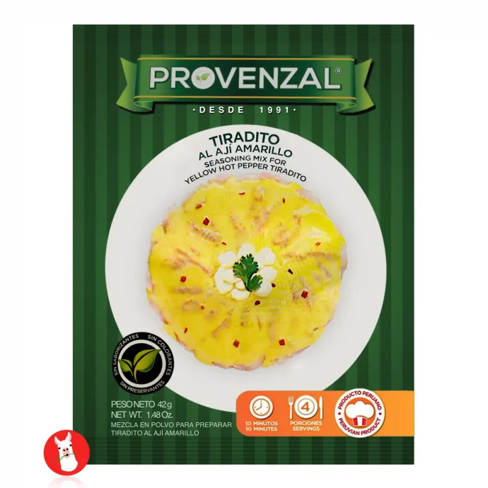 Provenzal Tiradito al aji amarillo