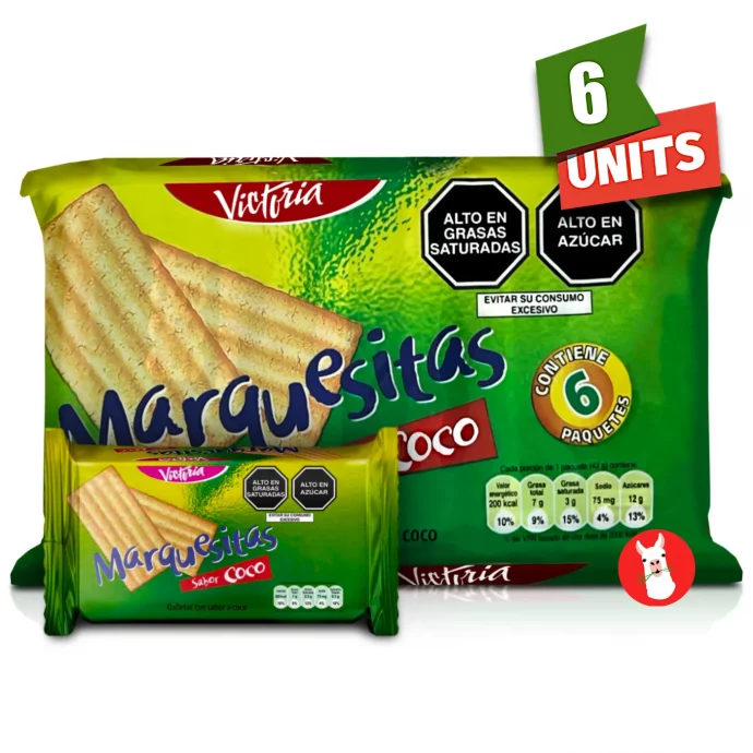 Victoria Marquesitas sabor coco 6 units bag